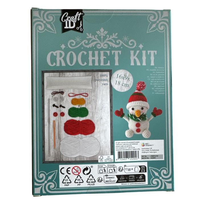 Set de crosetat omul de zapada-16*9*18cm