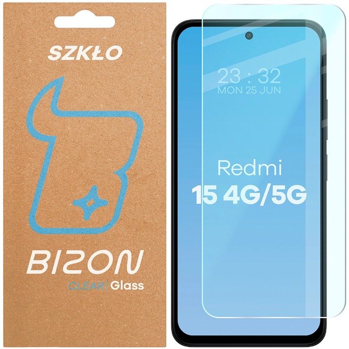 Стъклен протектор Bizon Glass Clear 2 за Xiaomi Redmi 15 4G / 5G
