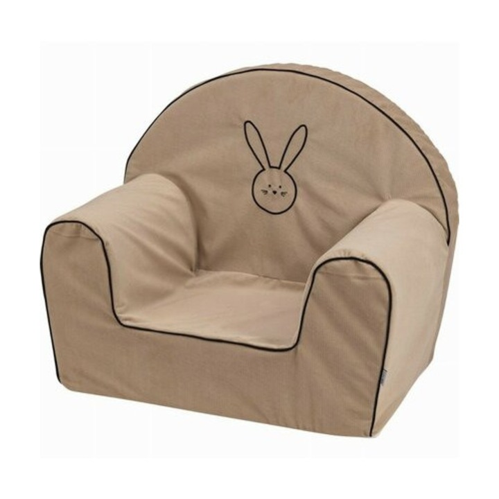 Fotoliu din burete, Bubaba, Bunny, Pentru copii, 9 luni-5 ani, Bej
