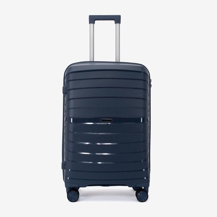 Troler KREAL Hawaii, Mărime medie, Cod, Polipropilenă, Albastru, 64x42x26 cm