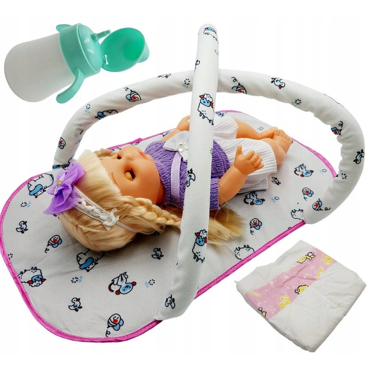 Norimpex beszélő, síró babababa kiegészítőkkel, többszínű