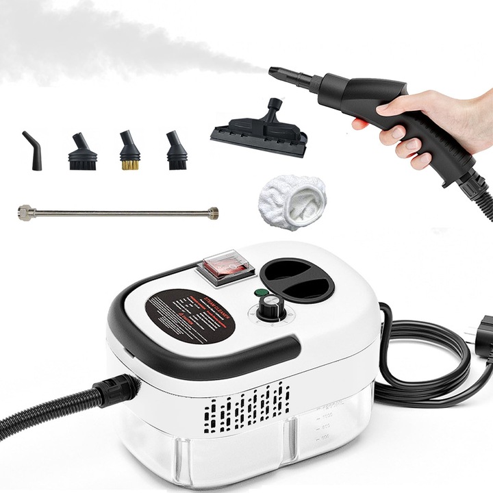 Curățitor cu abur Kamanan, 2500 W, 6 trepte, încălzire rapidă, portabil