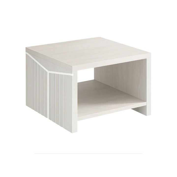 Масичка за кафе SMART HEATER, Модерен дизайн, Меламин, 60x60x45см