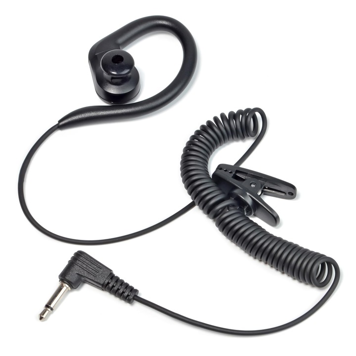 Casti UAYESOK, negru, pentru ascultare, clip cu 1 pin