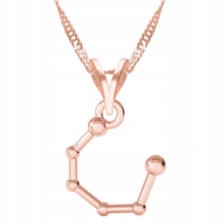 Colier placat cu aur, Larezo, ARGINT 925, Constelatie