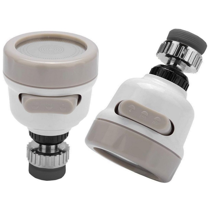 Adaptor perlator 3-in-1 pentru robinet bucătărie, universal, plastic ...