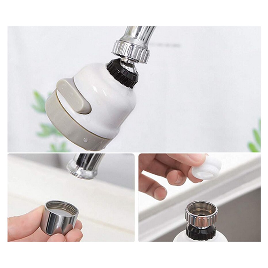 Adaptor perlator 3-in-1 pentru robinet bucătărie, universal, plastic ...
