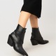 Ciocate femei Exclusives Arlene, piele naturală, negru, Negru