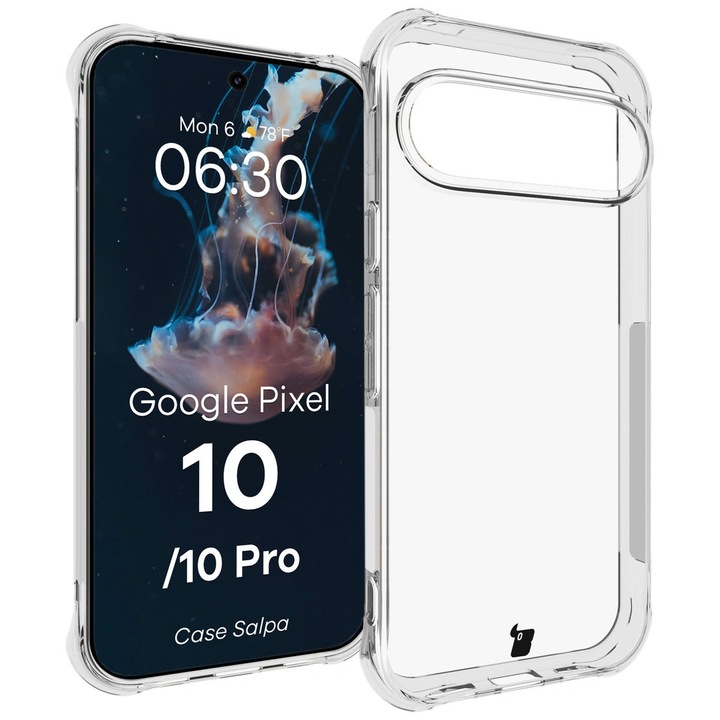 Husa Bizon Case Salpa pentru Google Pixel 10 / 10 Pro, Transparent