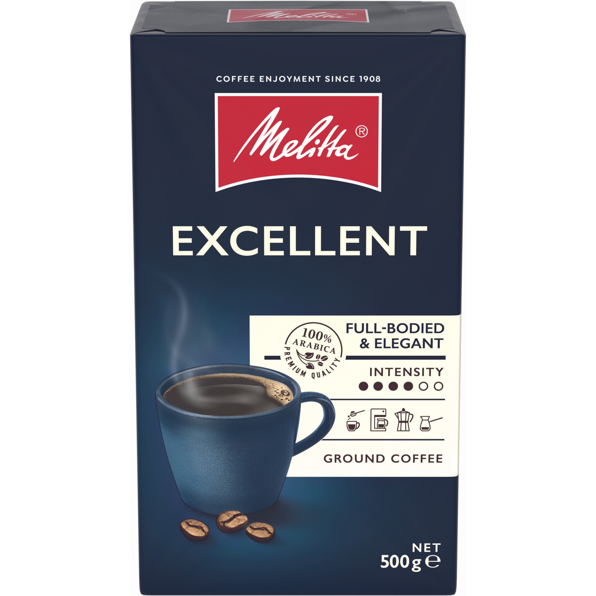 Cafea macinata Excellent, Melitta, 500 g