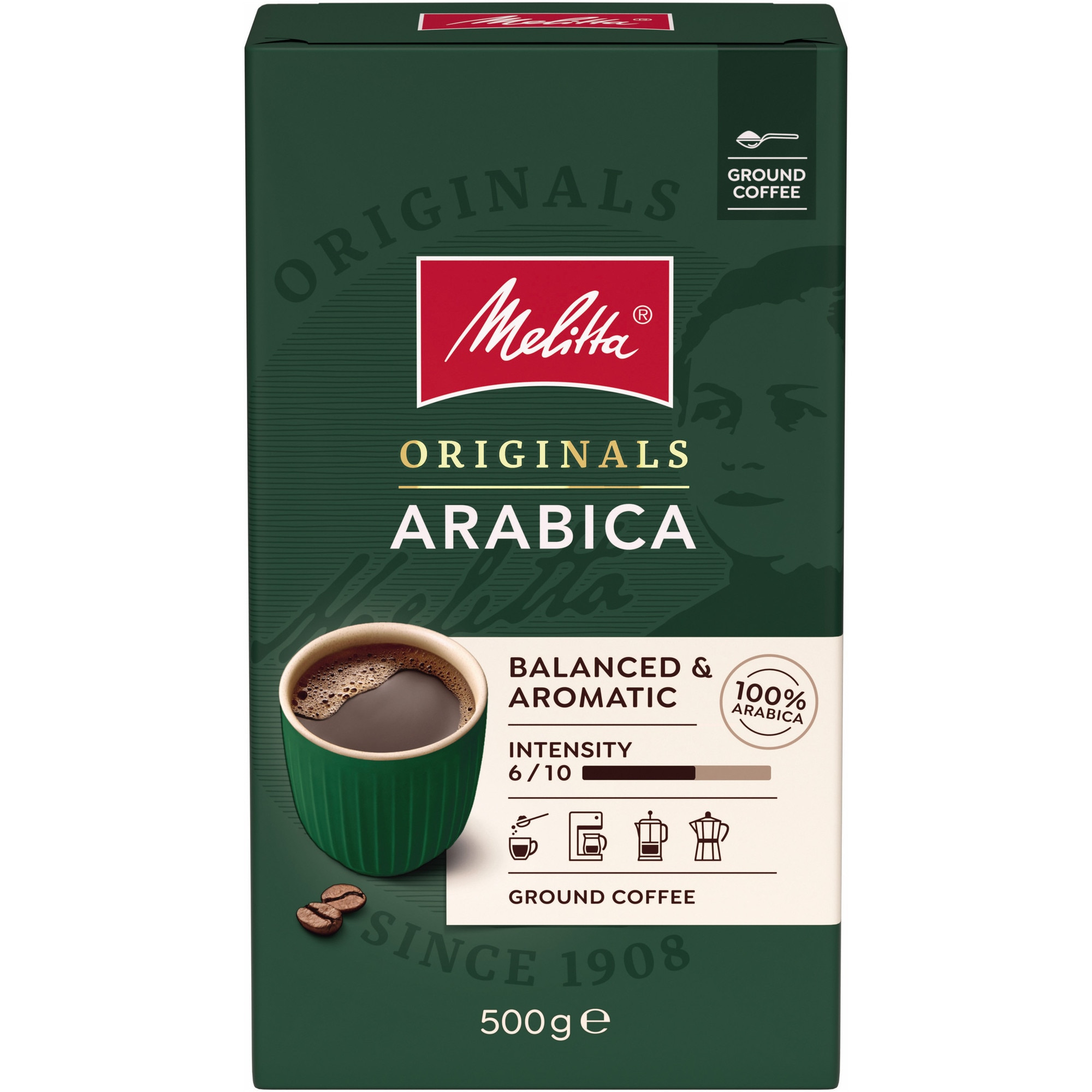Cafea macinata arabica, Melitta, 500 g