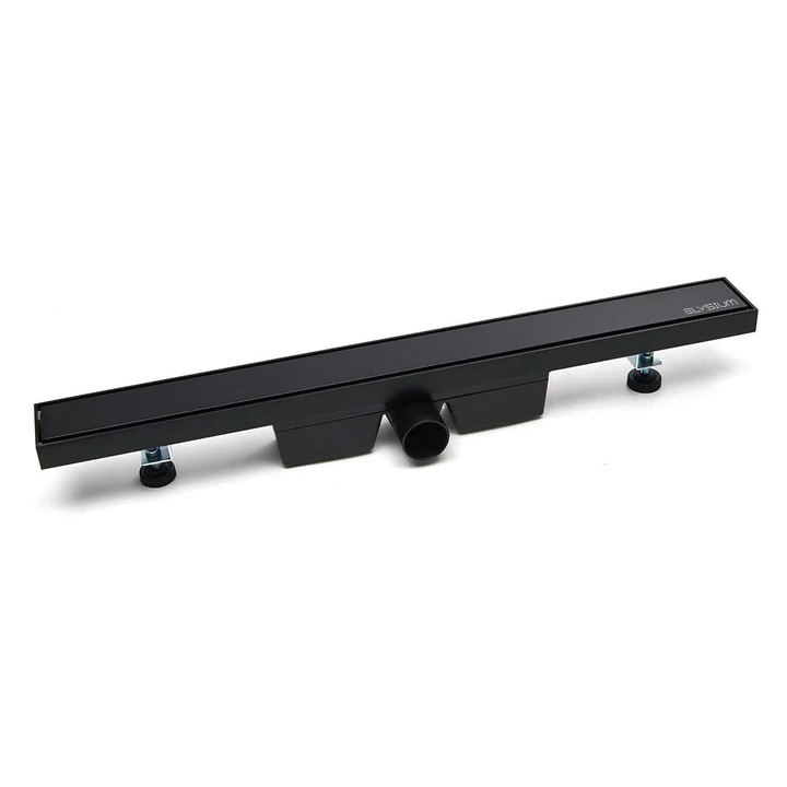 Rigola de dus Aquatrap, faiantabila, din otel inoxidabil, 60 cm, negru mat