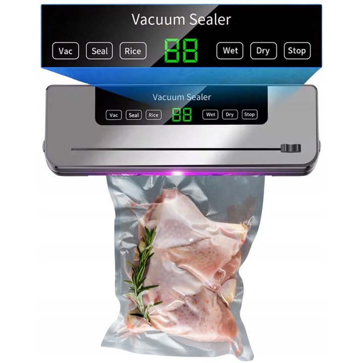 Aparat de vidat, 50x saci pentru ambalarea alimentelor, set