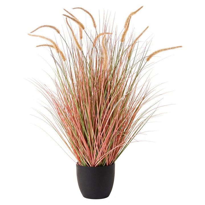 Planta artificiala Bristlegrass 120 cm Portocaliu