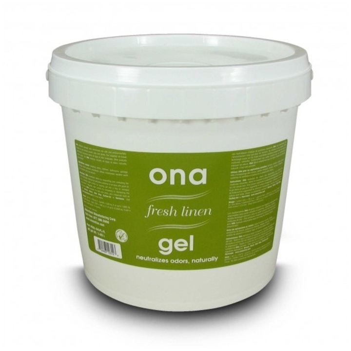 Neutralizator de mirosuri puternice ONA Fresh Linen Gel 3.8 kg, aromă de lenjerie proaspăt spălată, conceput pentru încăperi de până la 90 mp