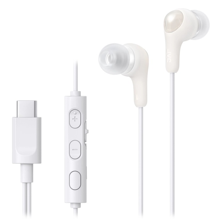 Căști in-ear JVC HA-FR9UCWU, alb, pentru adulți