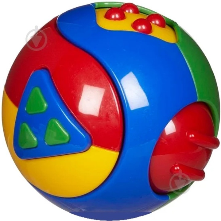 TOLO érzékelő játék babáknak - Puzzle labda, 3 az 1-ben, interaktív, színes, 6 hónapos kortól