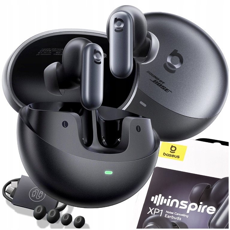 Casti True Wireless Baseus Inspire XP1 ANC Sound by Bose, Dolby