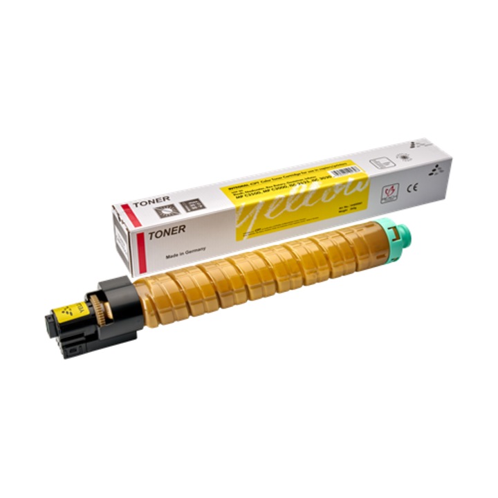 Professzionális kompatibilis toner, Ricoh, Ric C2000/C2500 Y Integral-Germany lézer, 15000 oldal, sárga, kompatibilis a Ricoh MP C-2000, C-2500, C-3000 INTEGRAL-Germany modellekkel