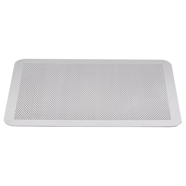 Tava De Copt Mali'S 43034, Perforata, Plata, Aluminiu, Fara Margini, Gri, 40 X 30 Cm, Grosime 1, 5 Mm