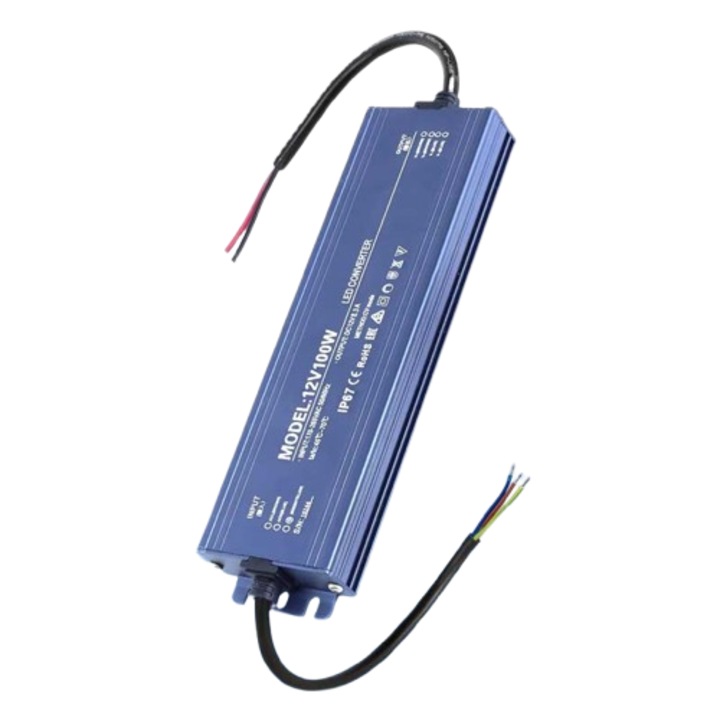 Sursa de Alimentare de Exterior IP67, 12V 6.6A - 80W, ElectroAZ