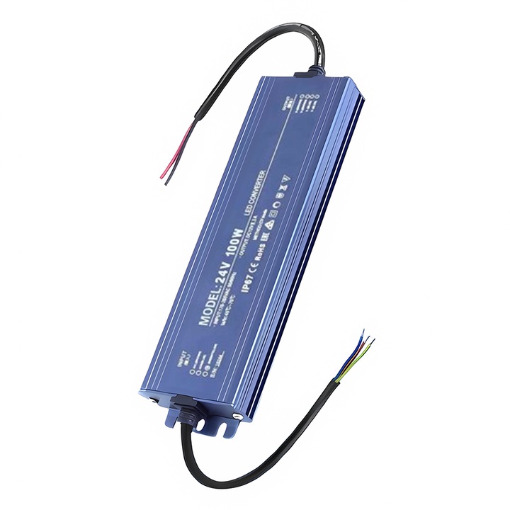 Sursa de Alimentare de Exterior IP67, 24V 3.3A – 80W, ElectroAZ