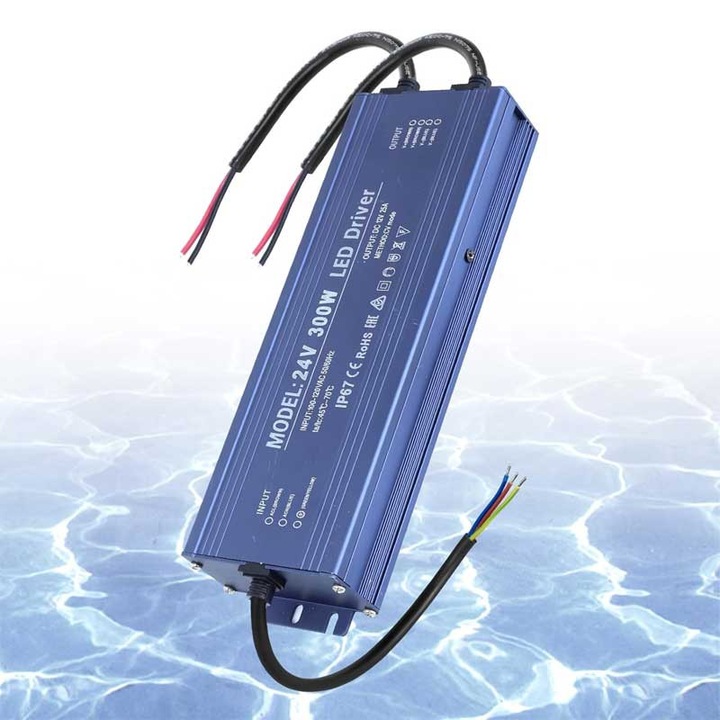 IP67 Kültéri Tápegység, 24V 12.5A – 300W, ElectroAZ