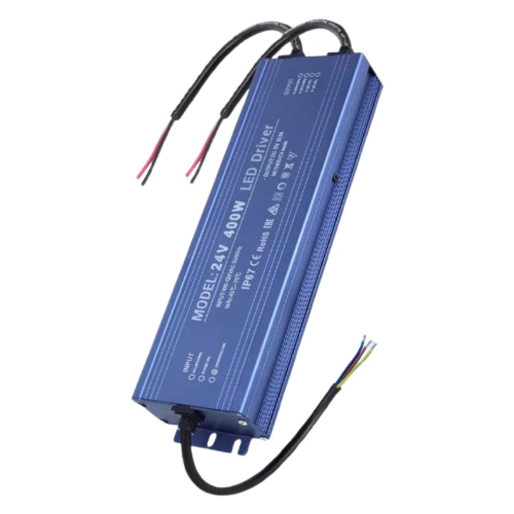Sursa de Alimentare de Exterior IP67, 24V 16.6A – 400W, ElectroAZ