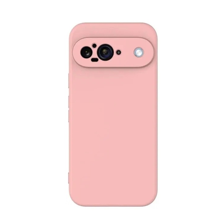 Husă de telefon compatibilă cu Google Pixel 9 - PASTEL - Husă din silicon pudră roz