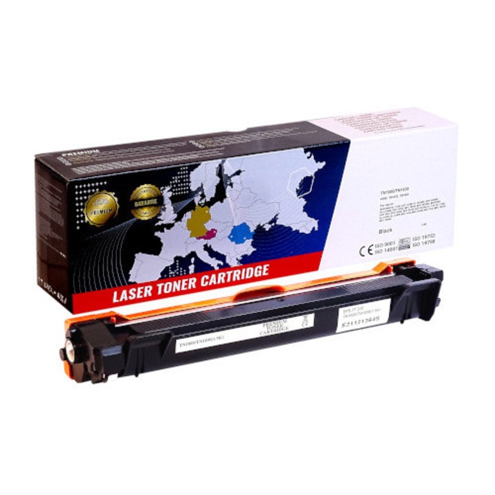 Тонер, Професионален, Brother, Bro TN-1030/TN-1050 XL (1.5k) лазерен, 1500 страници, Черен, Съвместим с BROTHER HL 1110E, DCP 1510E, HL 1210WE, DCP 1610WE, HL 1212WE, DCP 1512E, MFC 1810E, MFC 1910WE, BROTHER DCP 1510