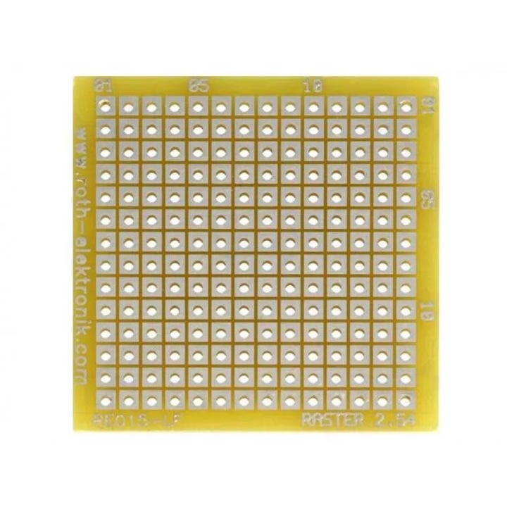 Placa universala singura fata prototip W 40mm L 40.5mm ROTH ELEKTRONIK GMBH RE015-LF