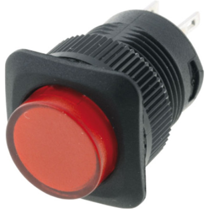 Buton Comutator actionat prin apasare 2 pozitii OFF-(ON) fara retinere SPST-NO 1.5A/250VAC SCI R13-508A-05-BR
