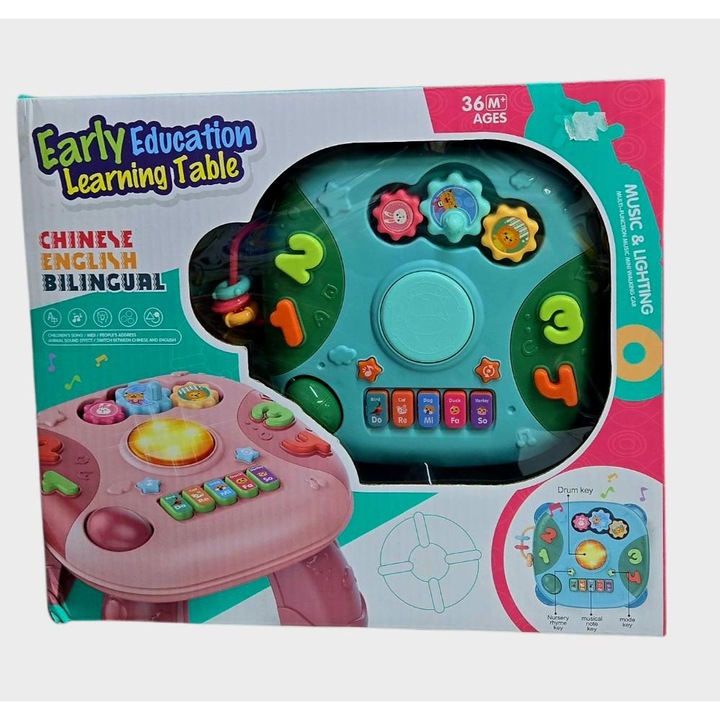 Masuta muzicala cu accesorii pentru cei mici, melodii, lumini