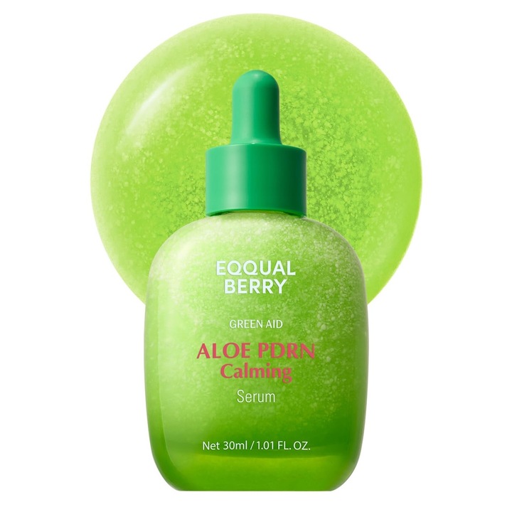 Ser calmant EQQUALBERRY Aloe PDRN, 30 ml, hidratare profunda, pentru piele sensibila
