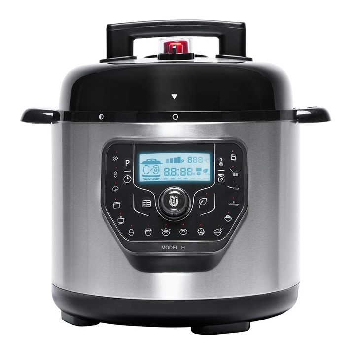 Oală sub presiune programabilă Cecotec Gm H-Deluxe, 6 litri, 15 sisteme de siguranță