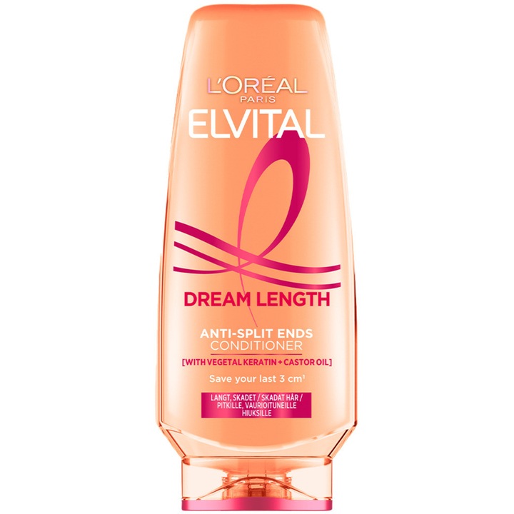 Balsam păr L'Oreal Elvital Dream Length, 250ml, pentru păr normal, unisex