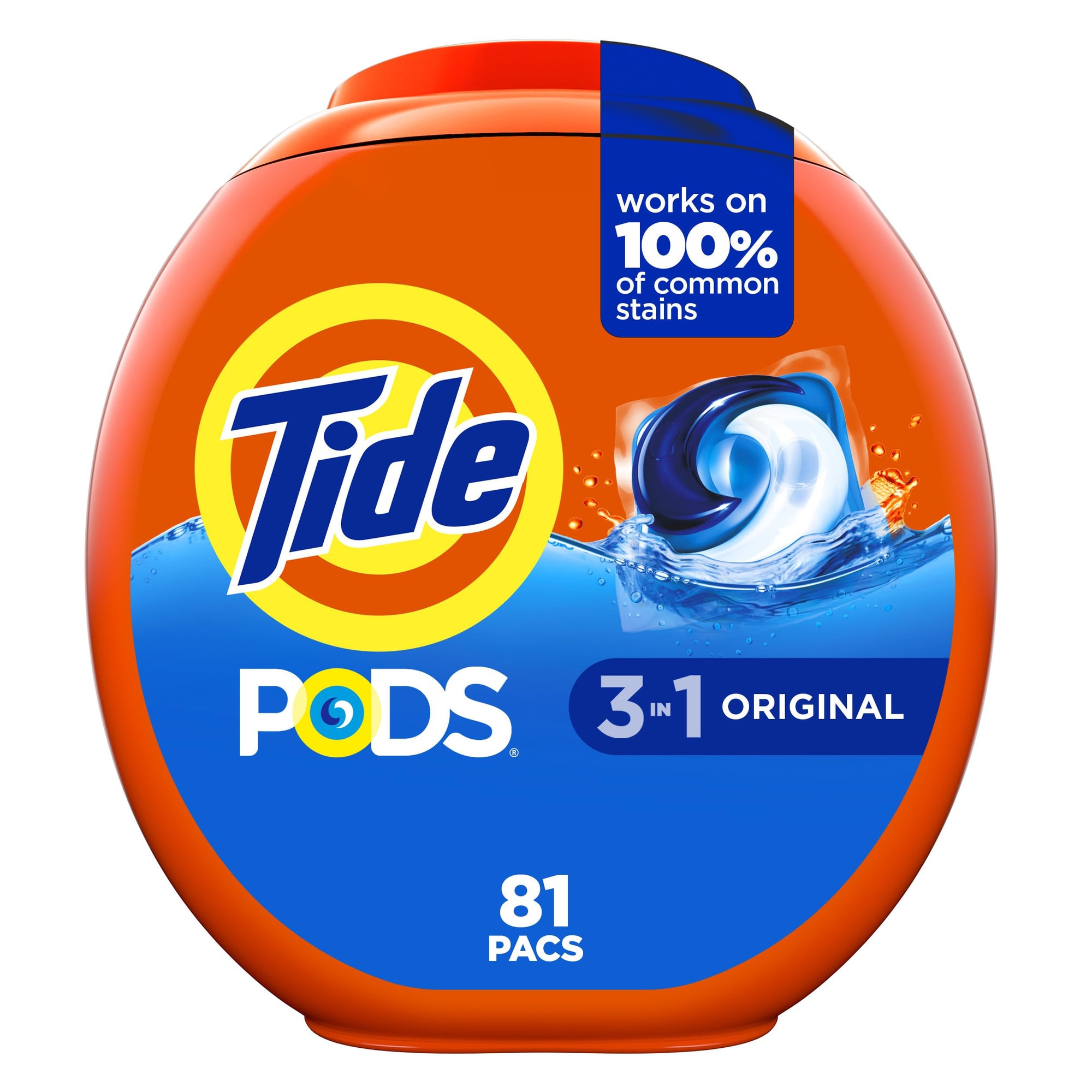Detergent de rufe Tide Pods, 81 capsule, parfum original - eMAG.ro