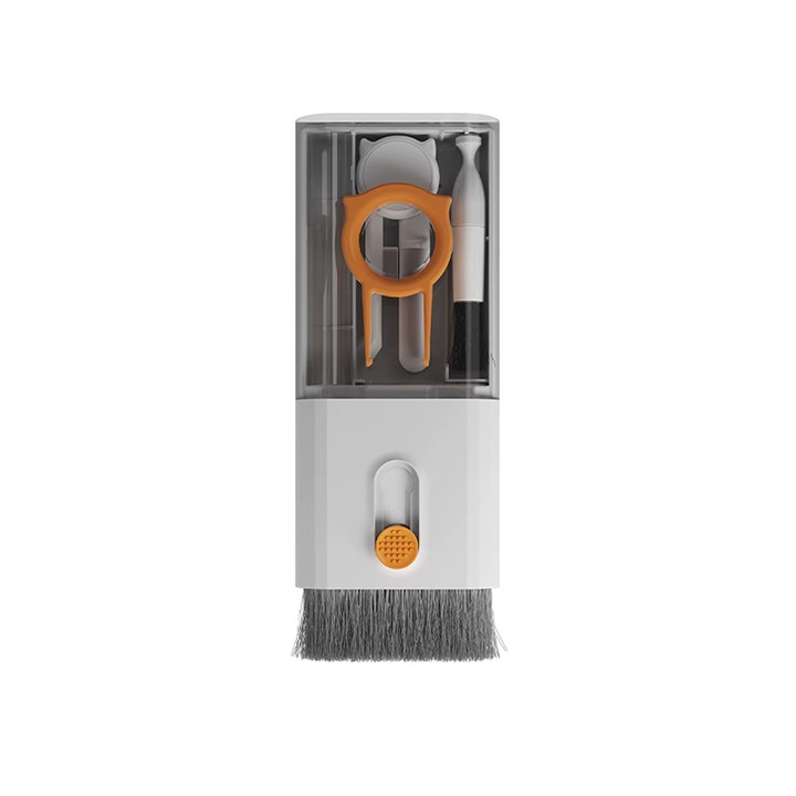 FONIX CleanPro Tech Line többfunkciós tisztító készlet, 6 az 1-ben, fehér, kompakt, finom sörték