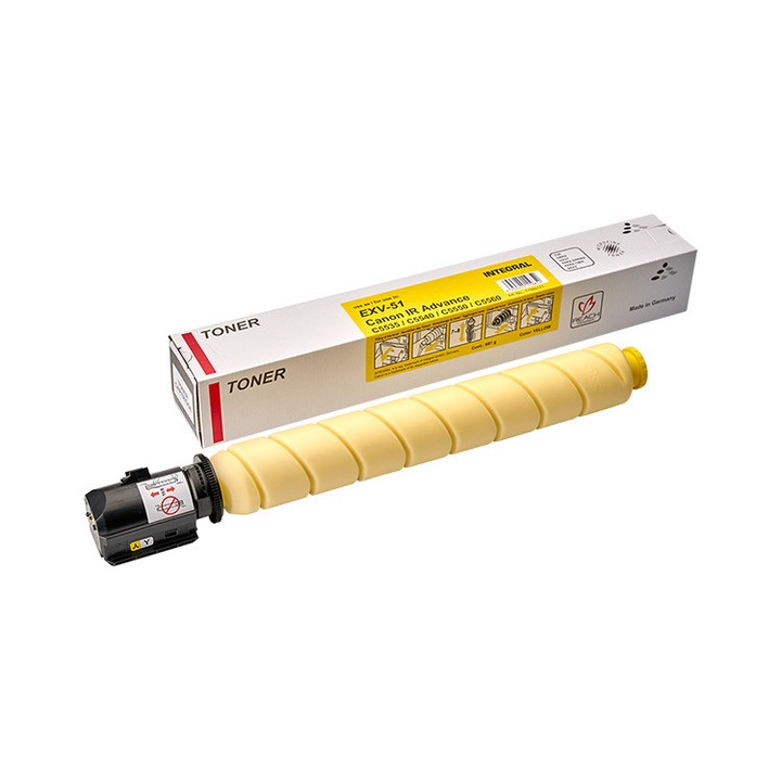 Toner Compatibil Superior, Canon, Can EXV-51 Y Integral-Germany, 60 K Pagini, Galben, Compatibil cu CANON IR ADVANCE C5500, C5500i, C5535i, C5540i, C5560i, C5750i