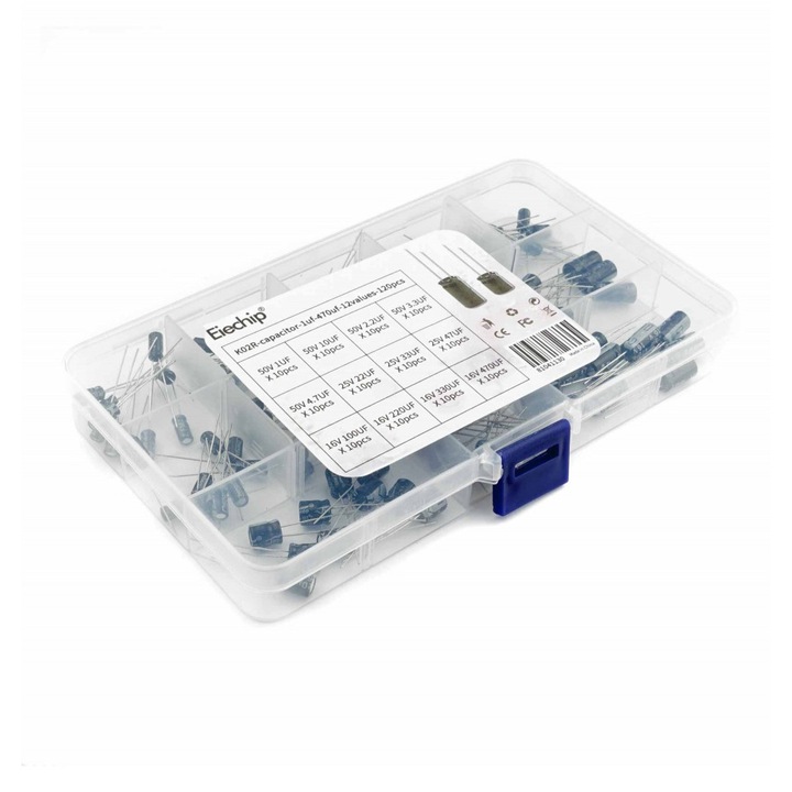 Kit condensatoare electrolitici, set 120 buc