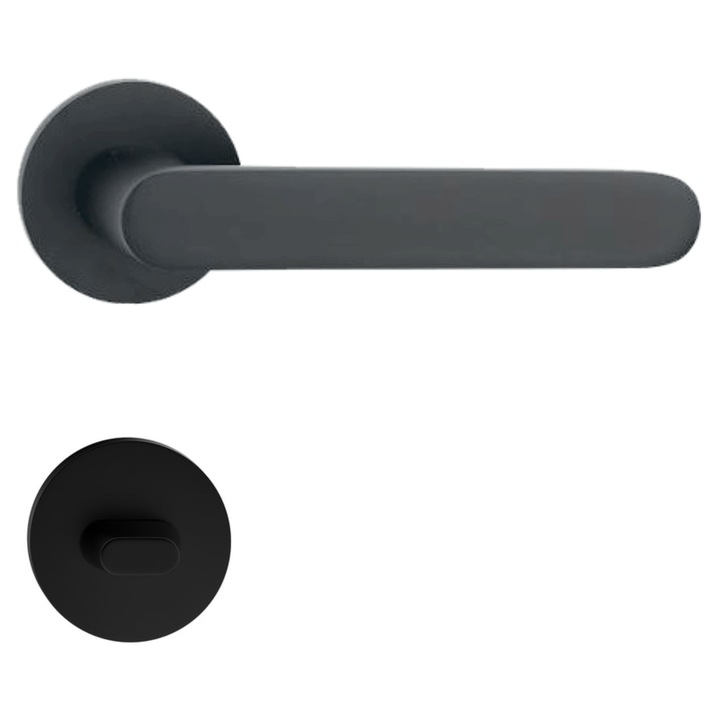 Maner usa VERONA negru mat cu rozeta wc