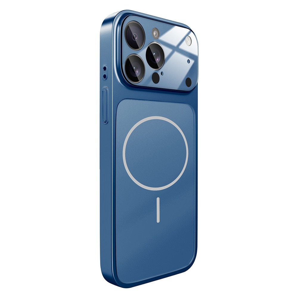 Husa Skin pentru Transformare iPhone 16 Pro Max in iPhone 17 Pro Max – Design Premium, Compatibil MagSafe, Culoare Albastru