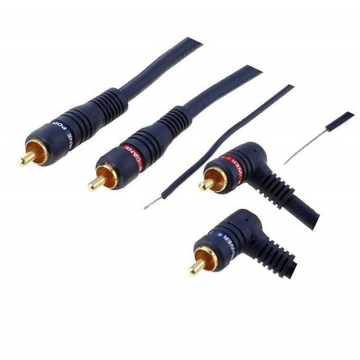 Аудио кабел RCA мъжки 2x, 5м, син