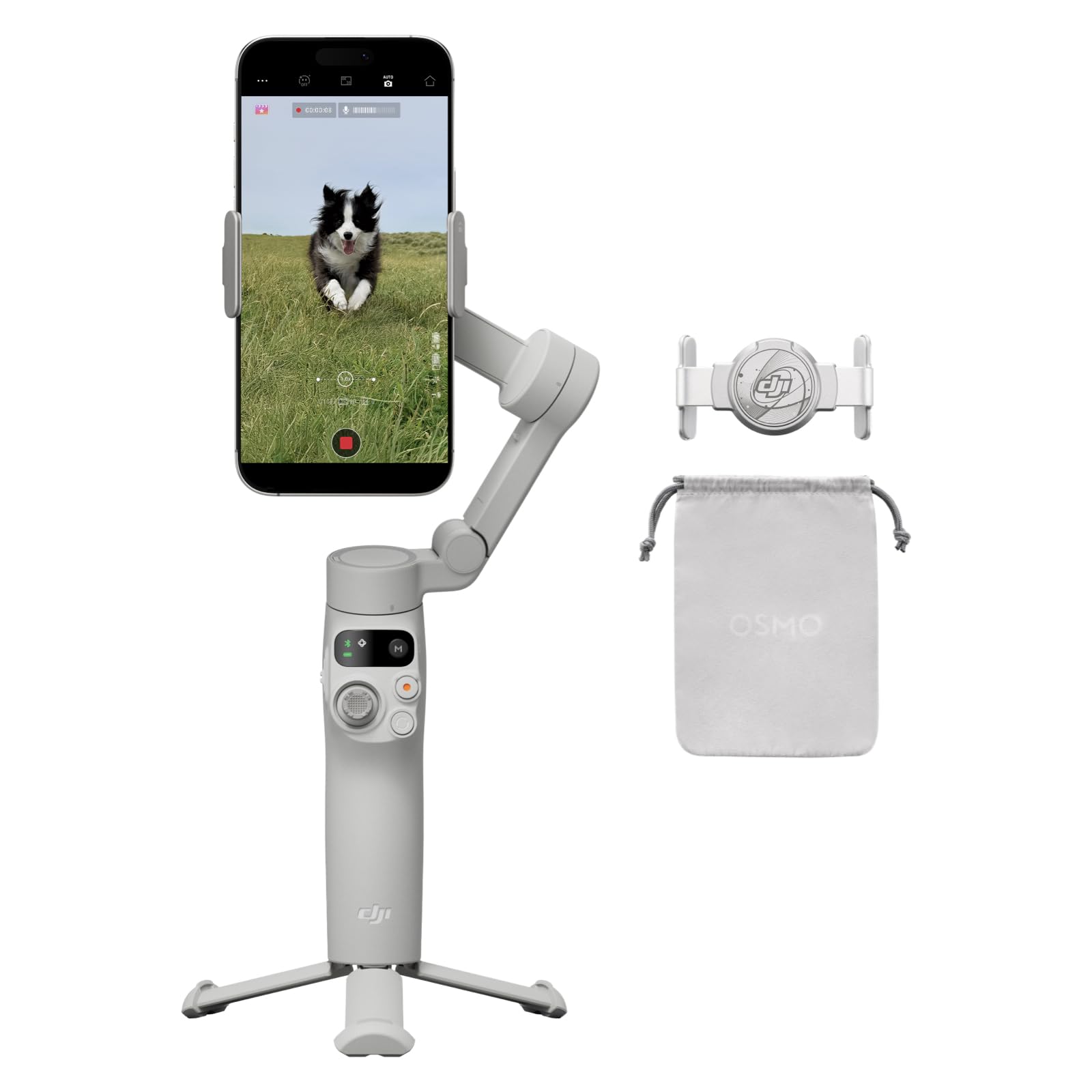 Stabilizator Gimbal DJI Osmo Mobile 7, trepied integrat, ultrausor