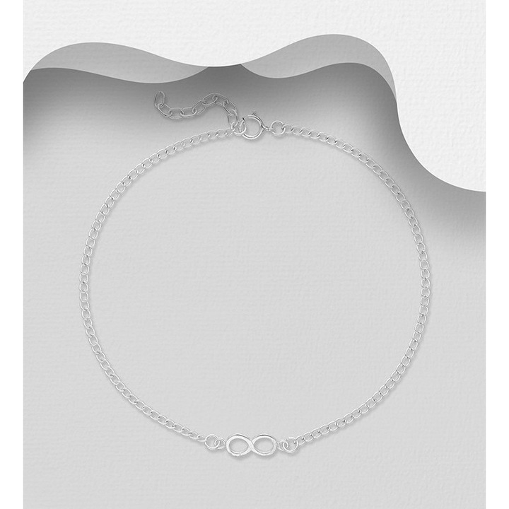Bratara glezna din argint model Infinity