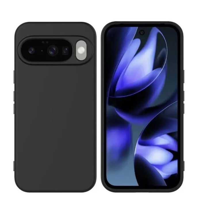 Husa pentru Telefon Compatibila cu Google Pixel 10/ 10 pro, G-Tech, Silicon TPU, Protectie la Camera, Aspect Mat, Negru