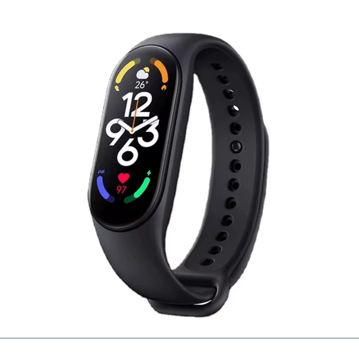 Intelligens Fitnesz Karkötő M6 Smart Band, 0.96" AMOLED Képernyő, Pulzus, SpO₂, Alvásfigyelés, 30 Sportmód, Vízálló, Mágneses Töltés