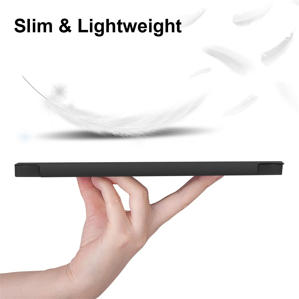 Husa pentru Apple iPad 11 (2025) cu Suport Pencil, Silicon TPU, Smart Cover – Neagra