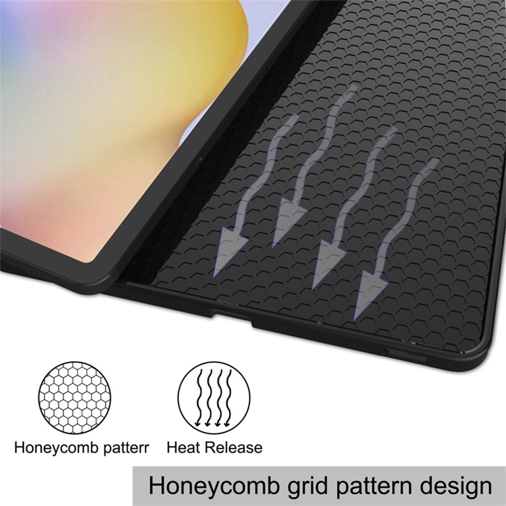Husa pentru Apple iPad 11 (2025) cu Suport Pencil, Silicon TPU, Smart Cover – Neagra
