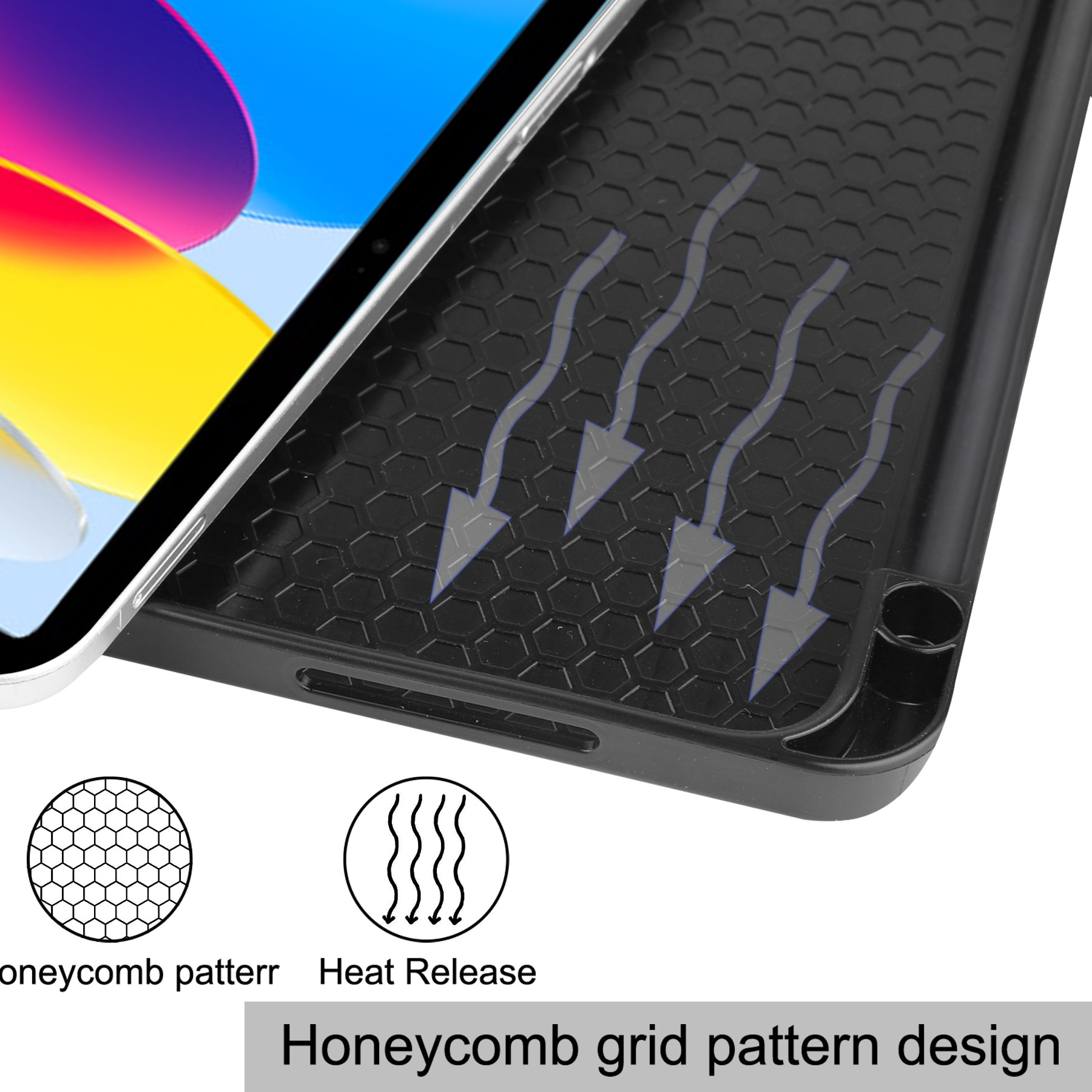 Husa pentru Apple iPad 11 (2025) cu Suport Pencil, Piele eco, Smart Cover – Good Night